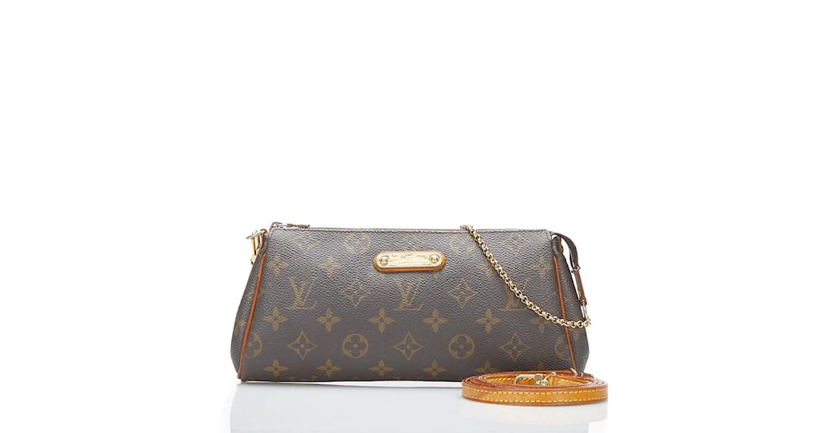 Louis Vuitton Monogram Eva Pochette N55213 Brown Cloth ref.929534 - Joli  Closet