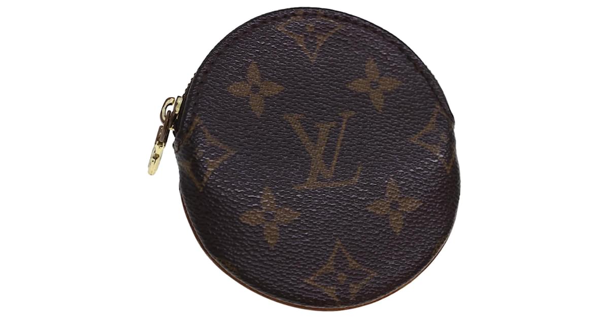 LOUIS VUITTON Monogram Porte Monnaie Round Coin Purse M61926 LV Auth tb641