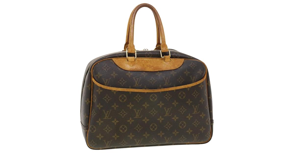 LOUIS VUITTON Monogram Deauville Hand Bag M47270 LV Auth 40380 Cloth  ref.891325 - Joli Closet