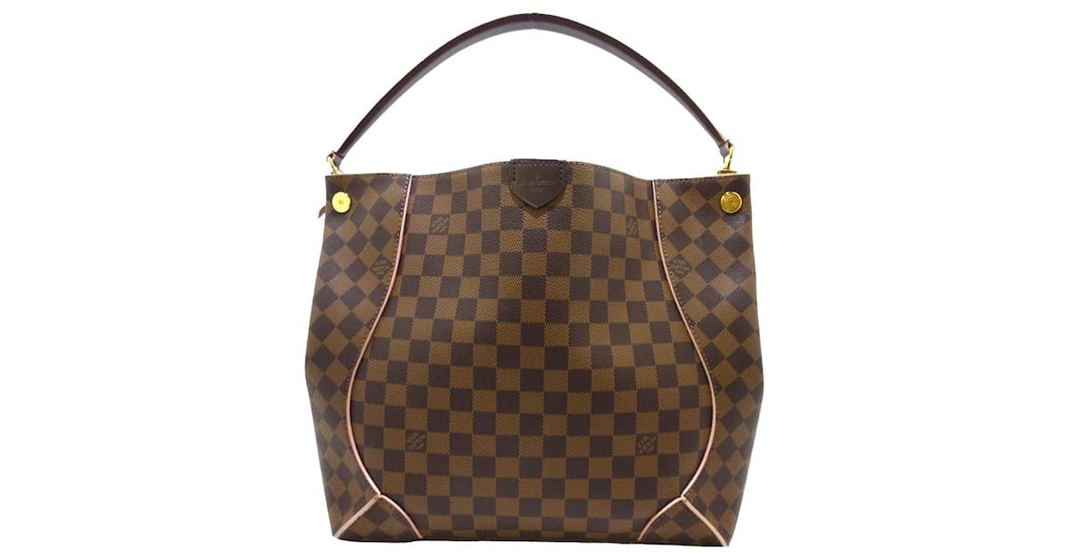 Louis Vuitton Damier Ebene Caissa Hobo - Brown Shoulder Bags