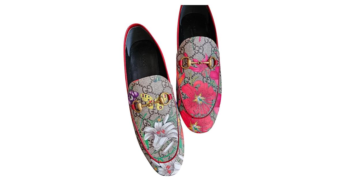 Gucci floral loafers online