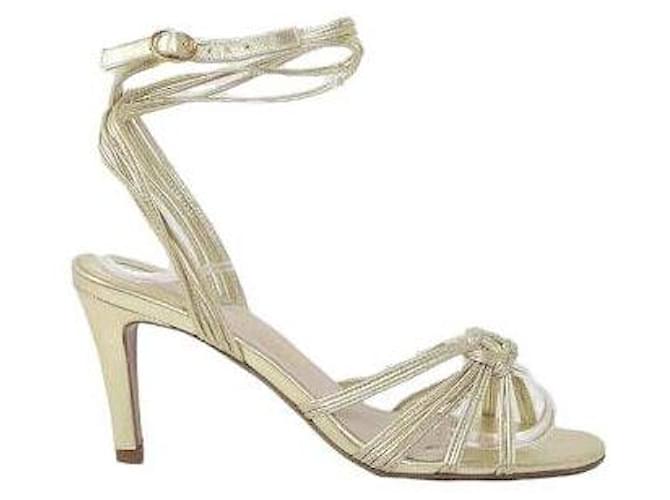 Rouje sandals 38 Golden Leather Joli Closet