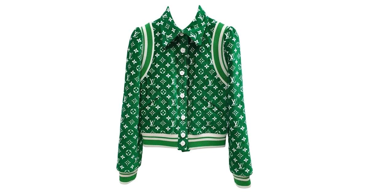 Louis Vuitton Monogram Toweling Green Jacket