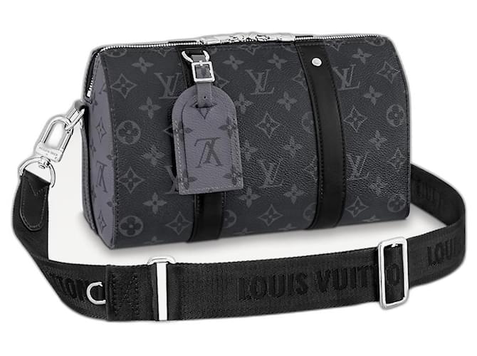 Abbesses Louis Vuitton Éclipse de la ville LV Keepall Toile Gris - Main Image