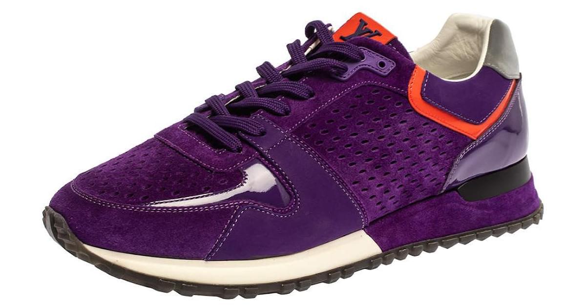 Louis Vuitton Run Away Purple Perforated Sneaker Size 37.5 US 7.5