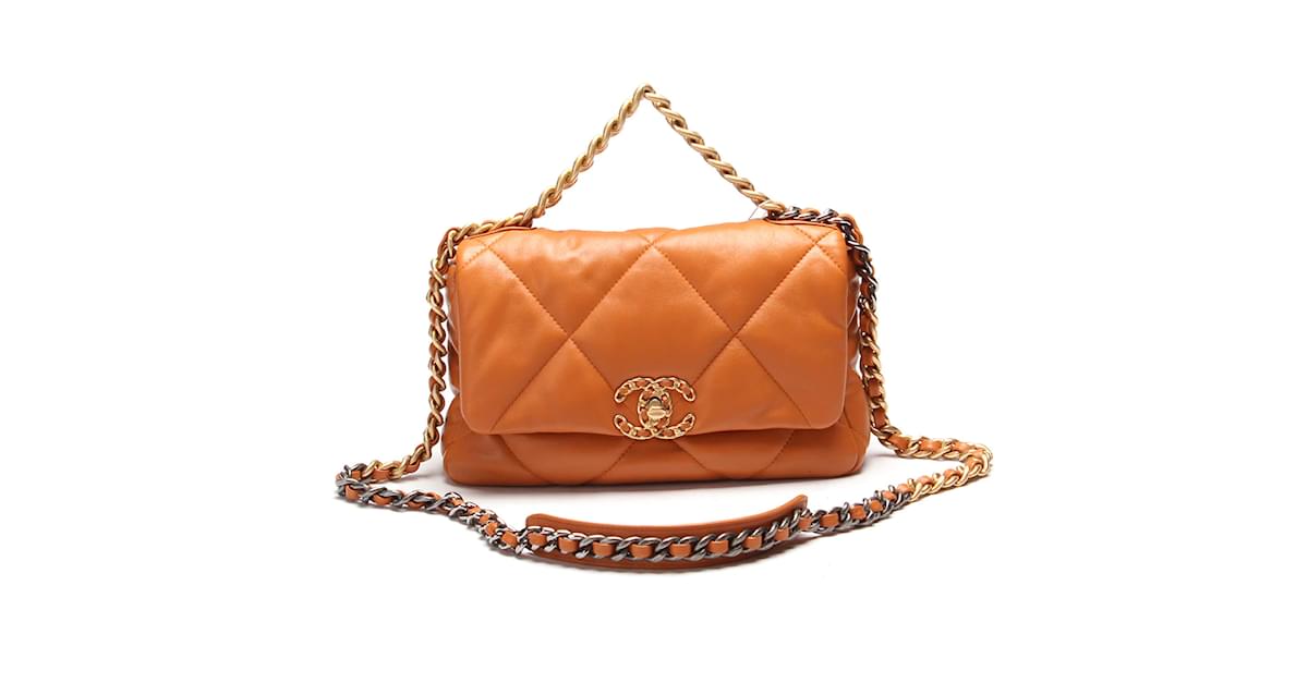 Chanel 19 orange hotsell