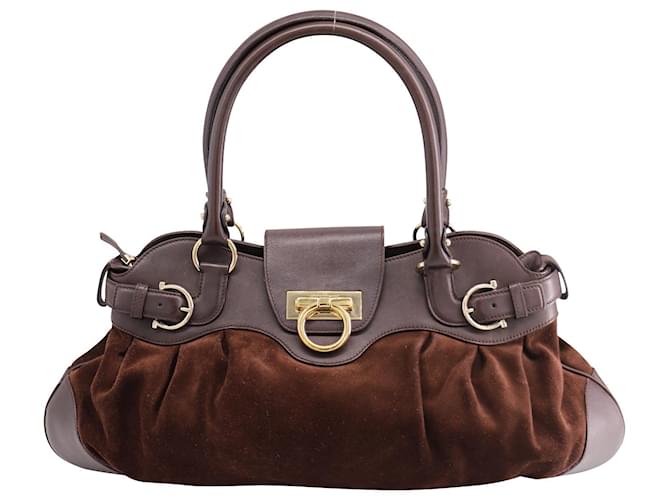 Salvatore Ferragamo Marisa Brown Leather ref.897657 - Joli