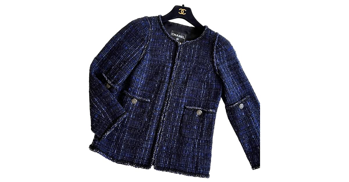 Jackets Chanel 12K$ Greece Ribbon Tweed Jacket Size 38 FR