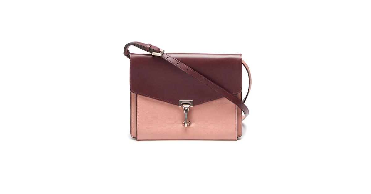 Pre-Loved Burberry Pink Calf Leather Buckle Crossbody Bag ITALY