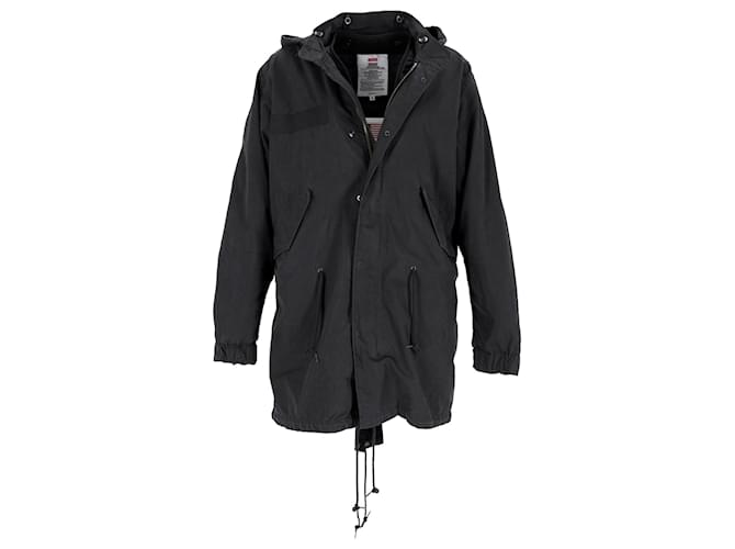 Supreme Justice For All Fishtail Parka in Black Cotton ref.898701