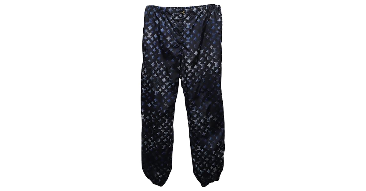 Louis Vuitton Mahina Monogram Jogging Pants en Polyamide Bleu Nylon  ref.899082 - Joli Closet