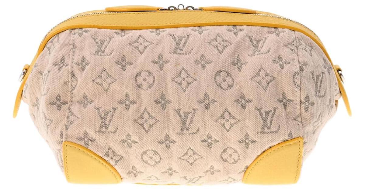Louis Vuitton Pochette Round Yellow Denim ref.899927 - Joli Closet