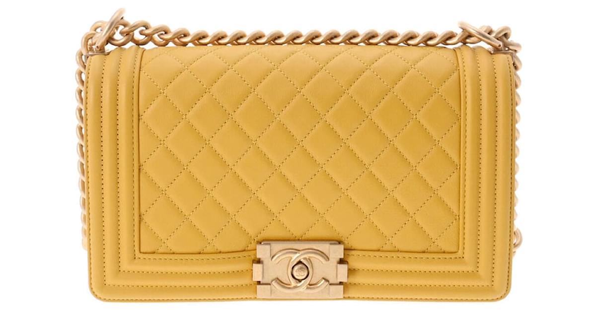 Chanel Mustard Yellow Caviar Leather Timeless CC Chain Tote Bag 1115c5 –  Bagriculture