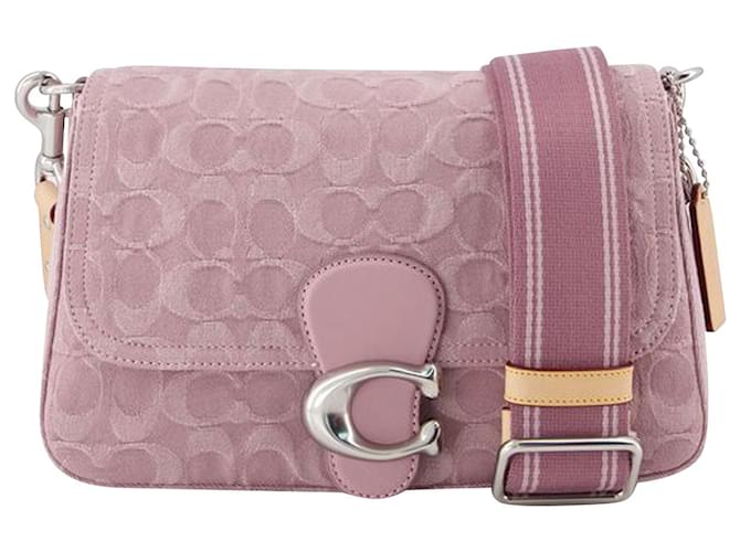 Soft Tabby Crossbody bag Coach Canvas Mauve Purple Cloth ref