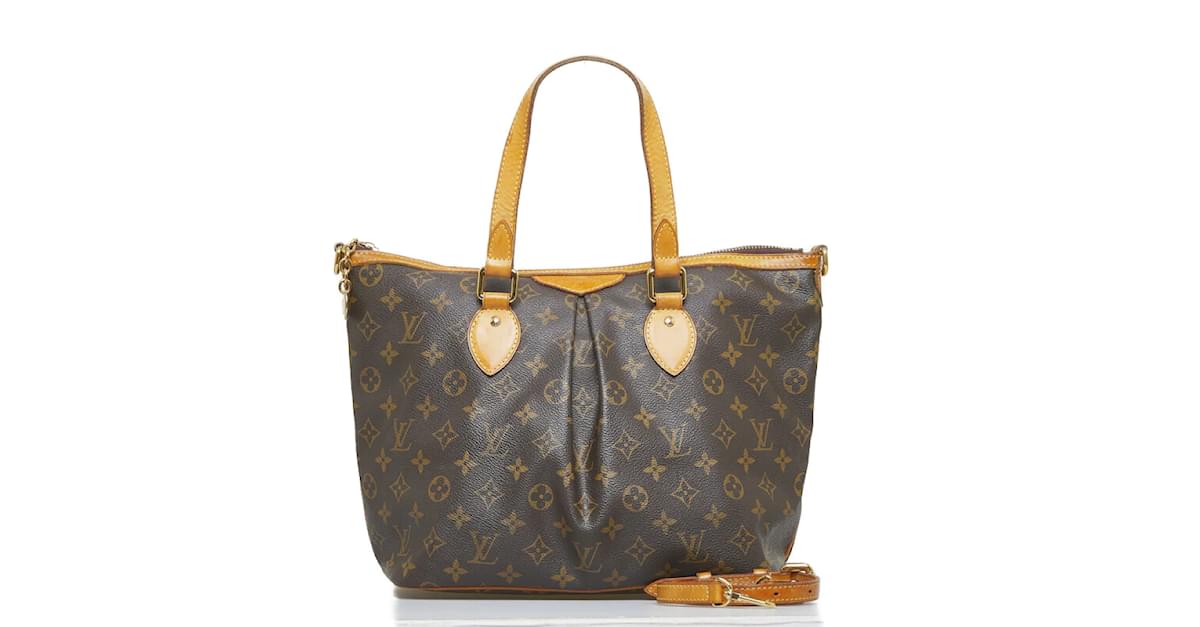 Louis Vuitton Monogram Palermo PM M40145 Brown Cloth ref.928247