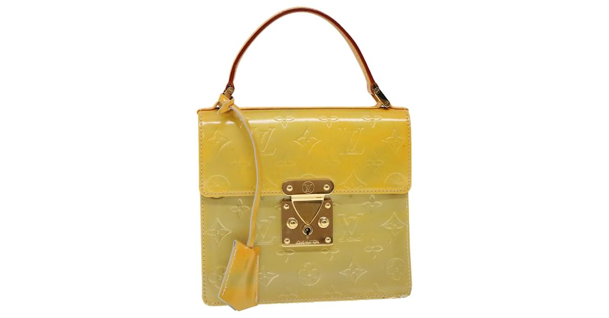 LOUIS VUITTON Monogram Vernis Spring Street Hand Bag Gris M91029 LV Auth  48371 Patent leather ref.1009791 - Joli Closet