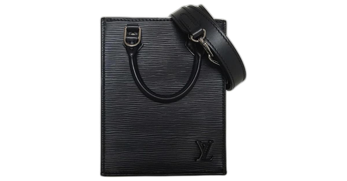 Louis Vuitton Flat bag XS Black Leather ref.907179 - Joli Closet