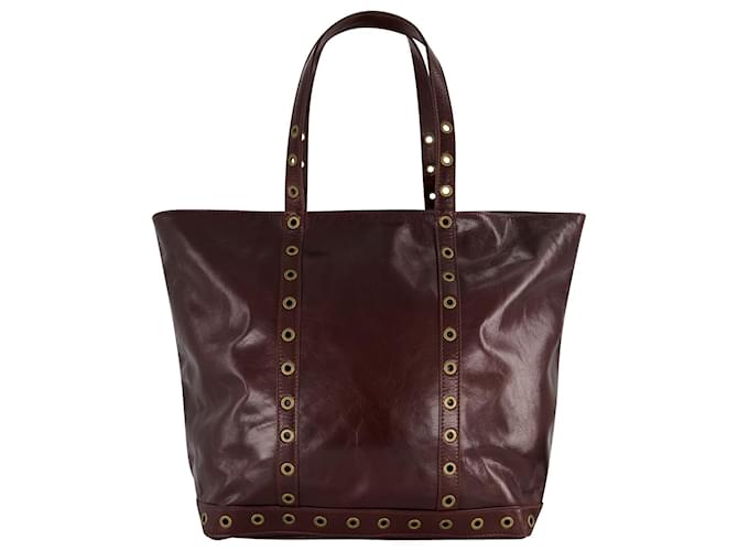 Sac Cabas Cuir Vanessa Bruno Leather Tote Bag Noir Vanessa Bruno
