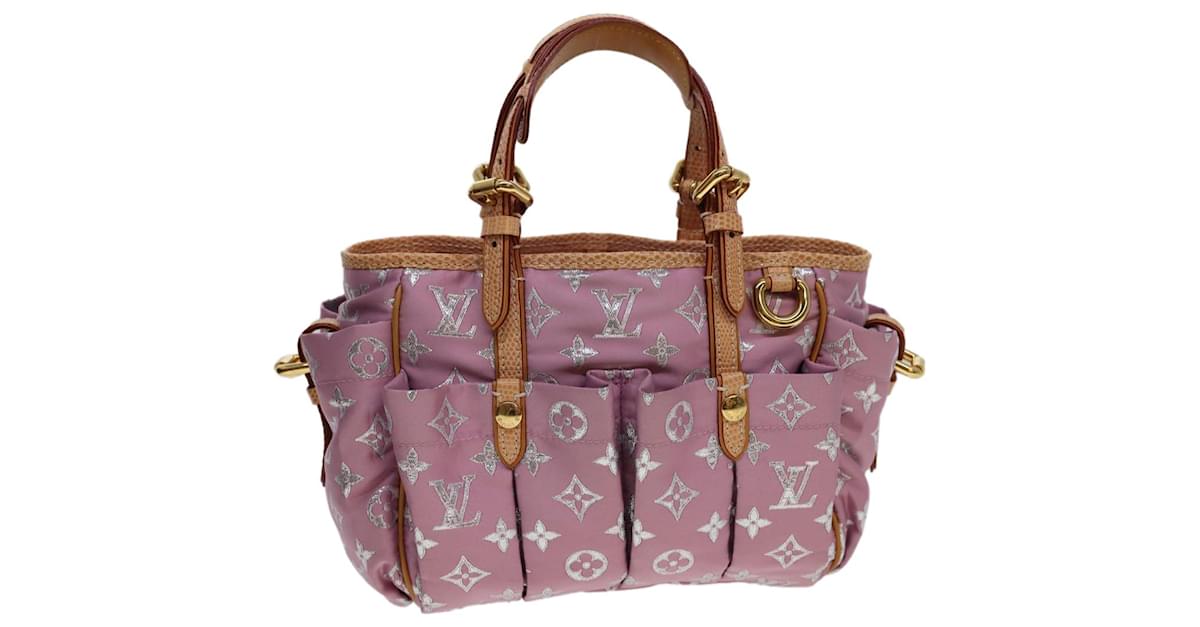LOUIS VUITTON Monogram Pastel Glitter Cabas GM Hand Bag Satin Pink Auth  40938a ref.909022 - Joli Closet