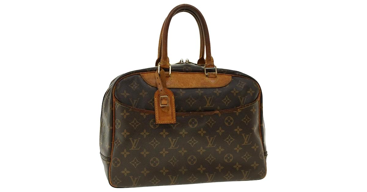 LOUIS VUITTON Monogram Deauville Hand Bag M47270 LV Auth jk2202