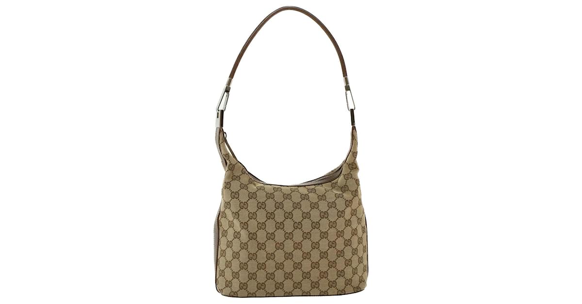 GUCCI GG Canvas Shoulder Bag Beige Brown 3814 auth 41274 Cloth ref.910948 -  Joli Closet