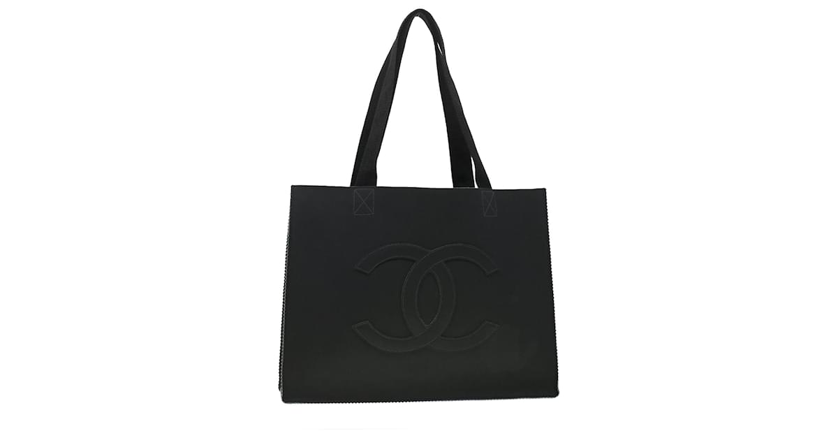 Chanel Tote Bag Vinyl Black