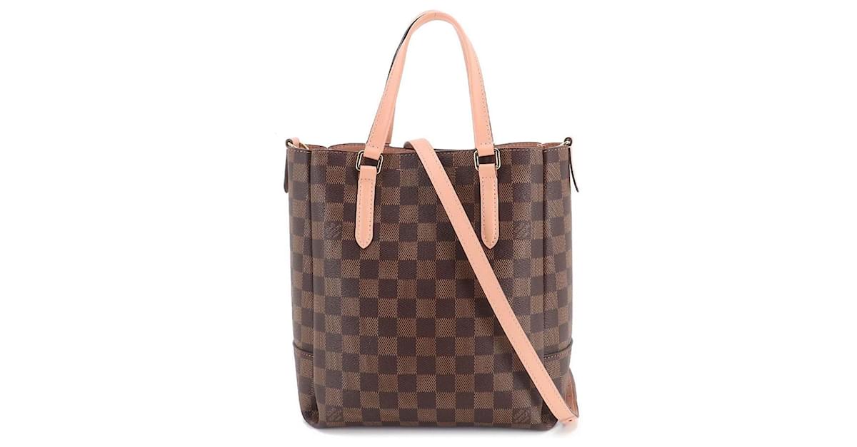 Handbags Louis Vuitton Louis Vuitton Damier Ebene Belmont NV Bb 2way Hand Bag N60348 LV Auth 27629a