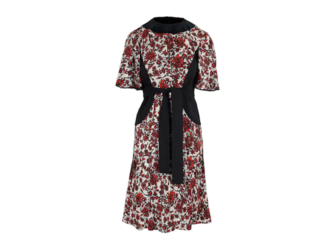 Louis Vuitton Red Black Floral Printed Dress Multiple colors Louis Vuitton Red Black Floral Printed Dress Multiple colors