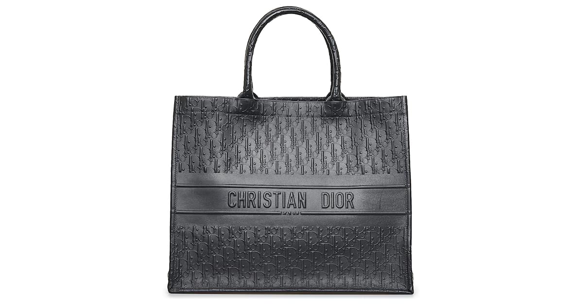 Dior Book Tote Calf Black