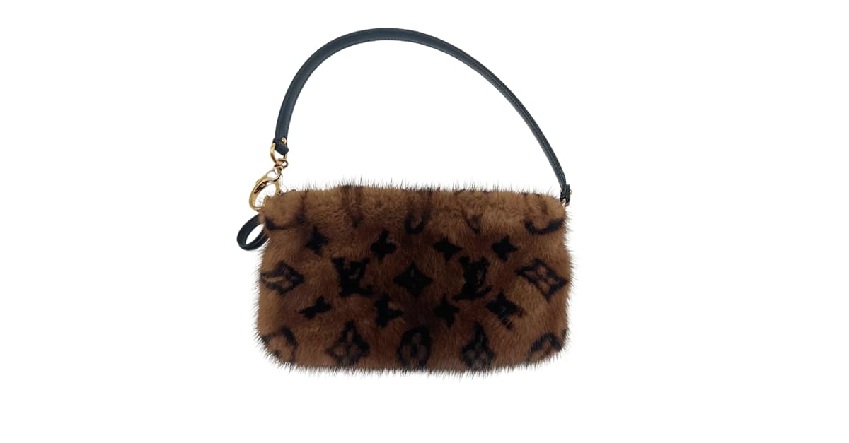 Louis Vuitton Monogram Mink Milla Pochette Vision Handbag