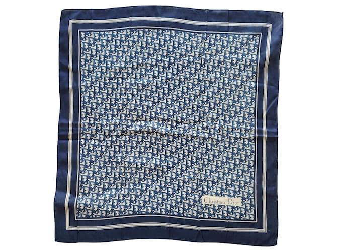 AYA　Christian Dior 青 フリンジ ストール AYA様専用 Christian Dior 青 フリンジ ストール - メルカリ
