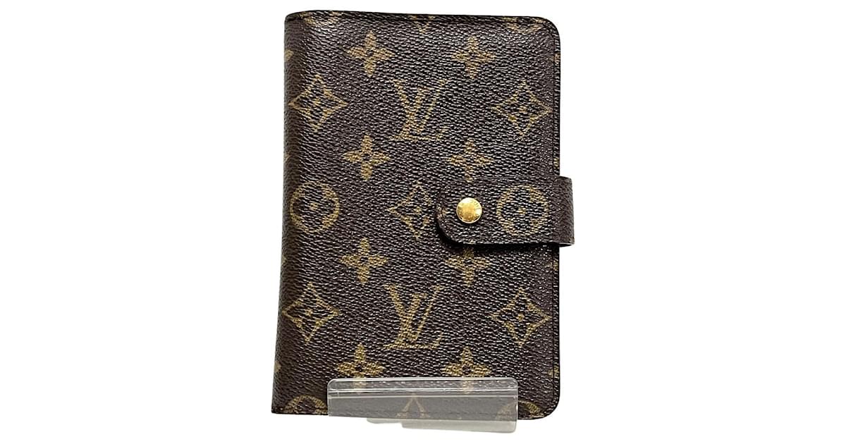 Louis Vuitton Monogram Porte Papier Zip Wallet M61207 Brown Cloth  ref.1034425 - Joli Closet