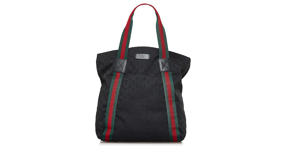 Black Gucci Web Tote