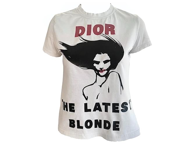 トップス Dior THE LATEST BLONDE T-shirt / 38 Christian Dior Vintage 2003 Logo T-shirt #38 the Latest