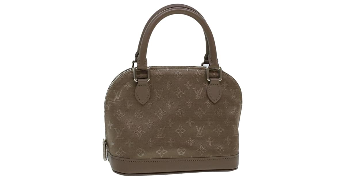 Alma silk mini bag Louis Vuitton Grey in Silk - 18727139