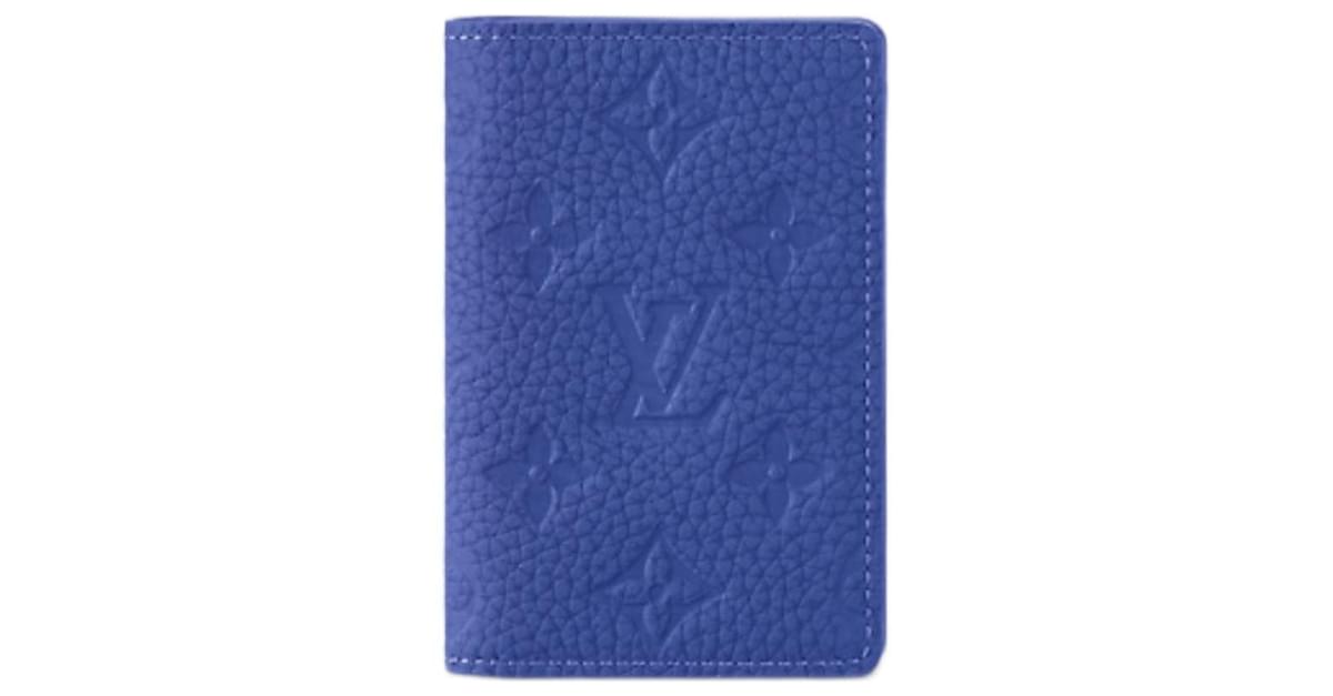 Louis Vuitton LV Pocket organizer blue leather new ref.915628