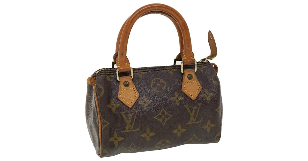 LOUIS VUITTON Monogram Mini Speedy Hand Bag M41534 LV Auth 44219