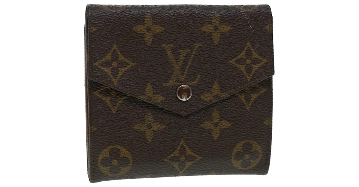 LOUIS VUITTON Monogram Pochette Porte Monnaie Credit Wallet M61725 Auth  lt445