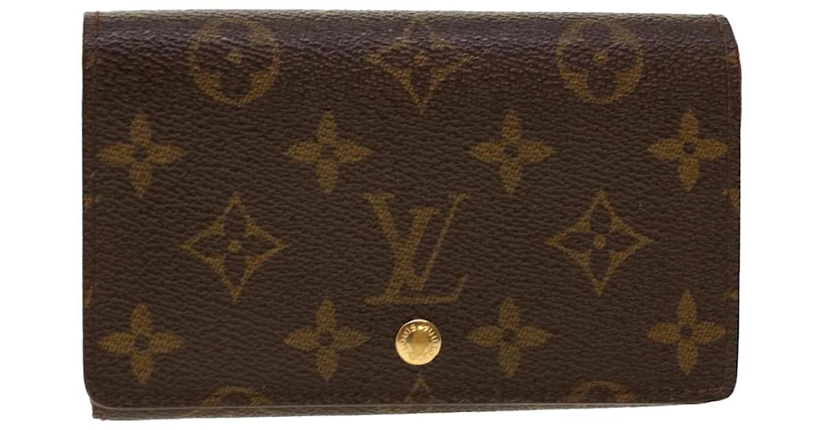 Authentic LOUIS VUITTON Monogram Porte Monnaie Billets Tresor Wallet