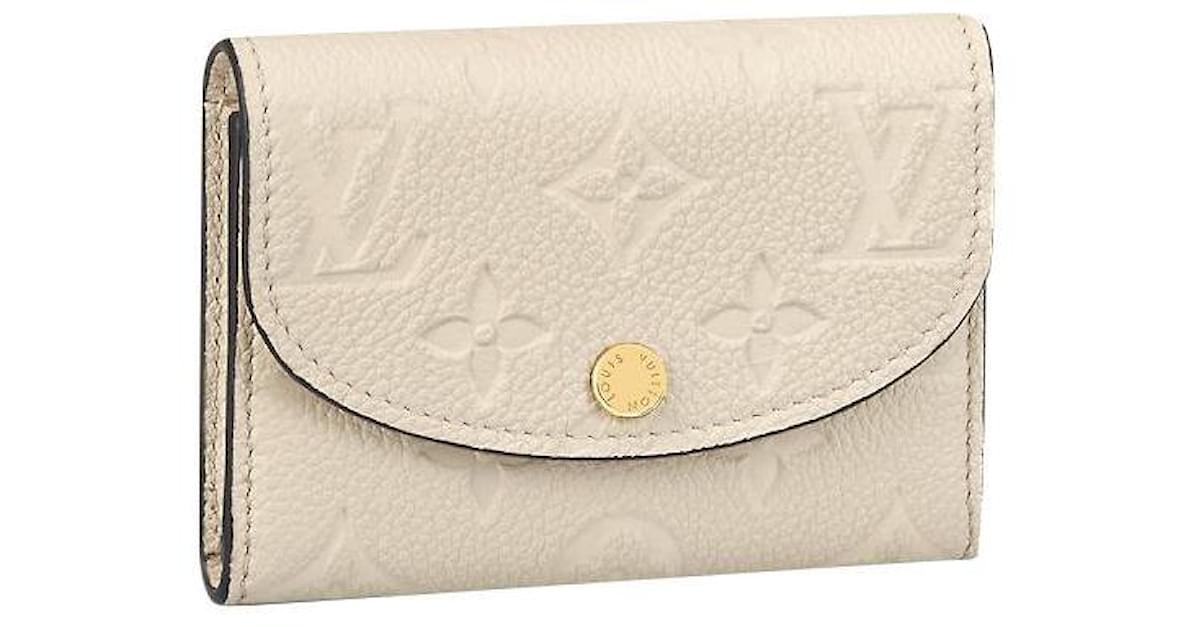 Louis Vuitton Rosalie Coin Purse Cream Monogram Empreinte