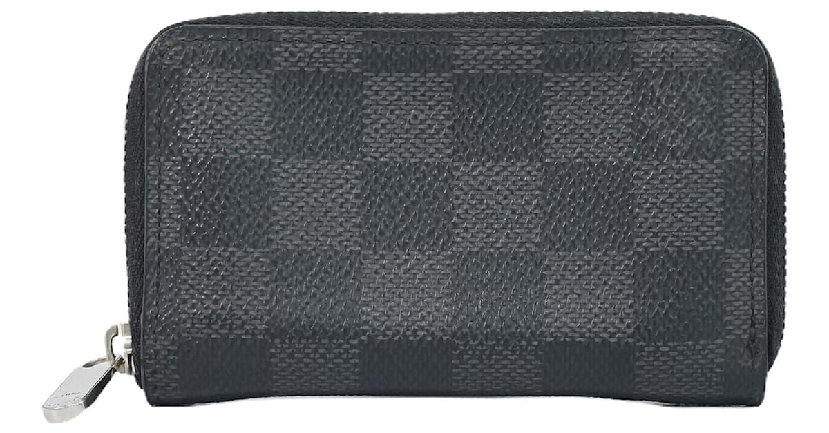 Louis Vuitton Damier Graphite Zippy Coin Wallet Compact Zip Around