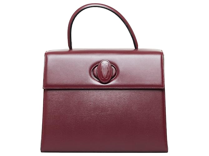 Cartier Red Must de Cartier Handbag Leather Pony-style calfskin