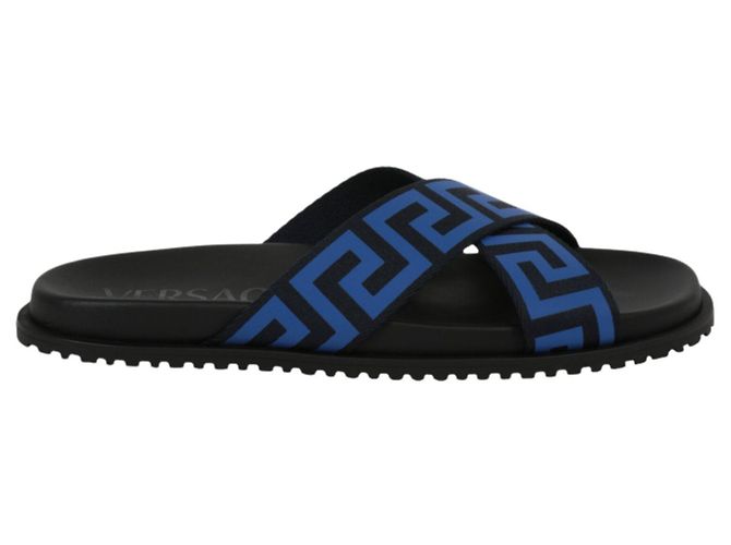 Versace Nastro Greca Crisscross Sandals ref.919661 - Joli Closet