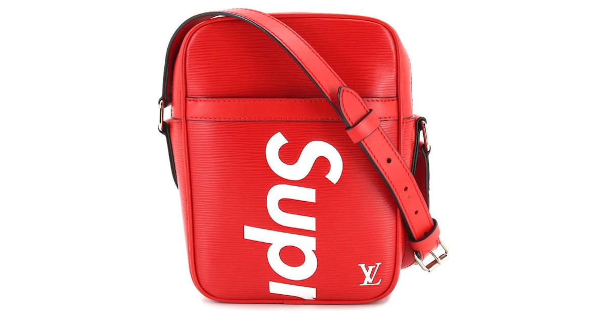 Preloved LV DANUBE RED SUPREME SLINGBAG, Men's Fashion, Bags