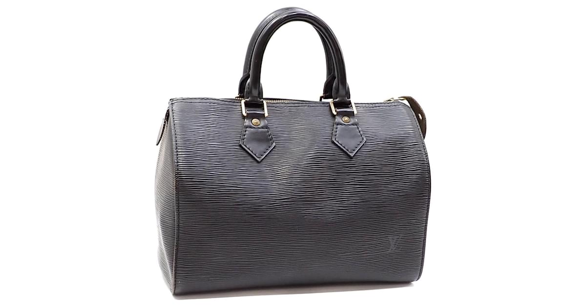 Sac Louis Vuitton speedy 30 in black imprinted leather, limited series from  fall-winter fashion shows 2008, In excellent condition ref.174430 - Joli  Closet
