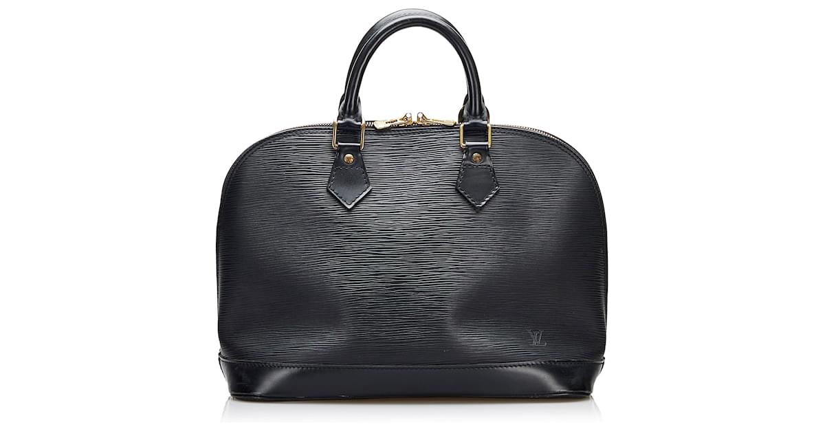 Louis Vuitton Black Epi Leather ALMA PM Bag