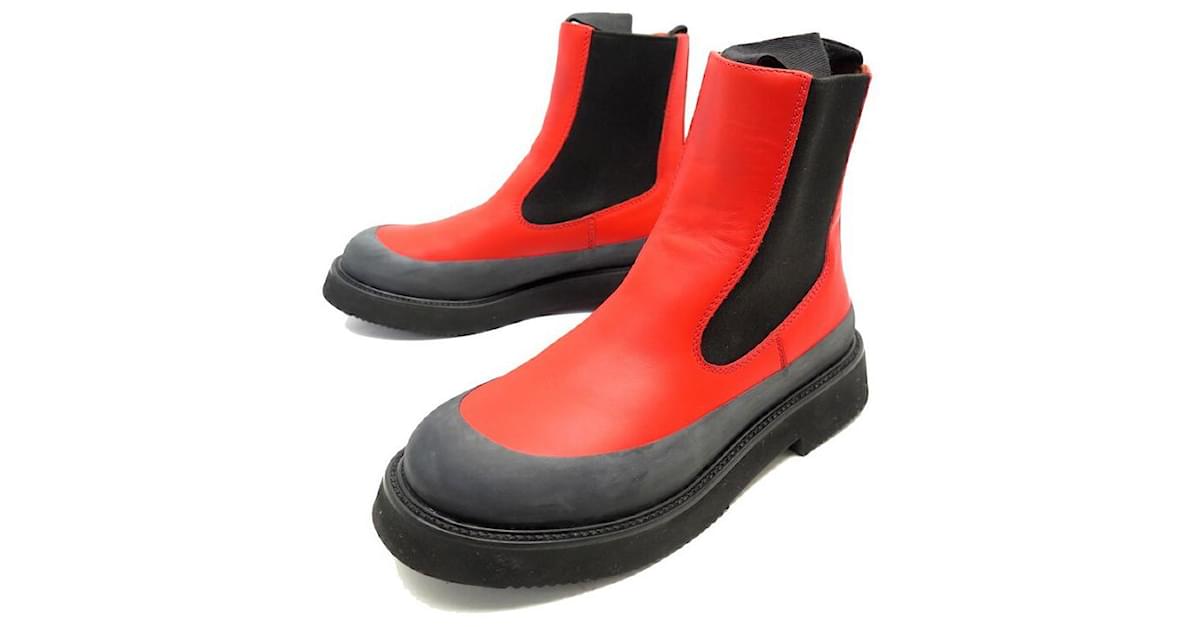 Celine discount red boots