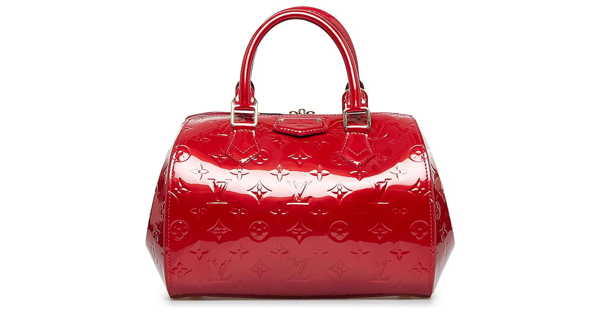 AUTHENTIC Louis Vuitton Montana Red Vernis Preowned (WBA069