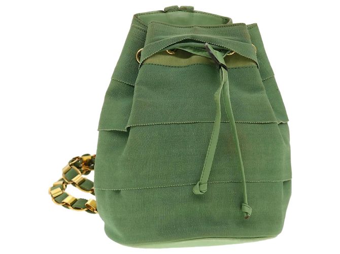 Salvatore Ferragamo Backpack Canvas Green AU-21 5666 Auth  display picture 2