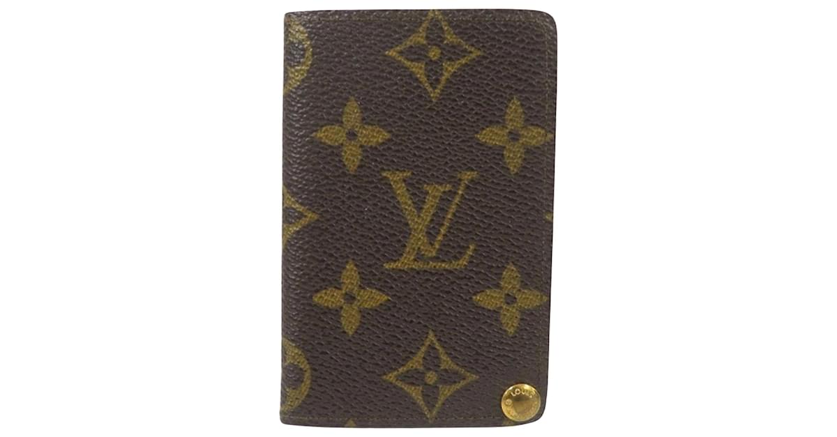 Auth Louis Vuitton Monogram Porte Cartes Credit Pression Card